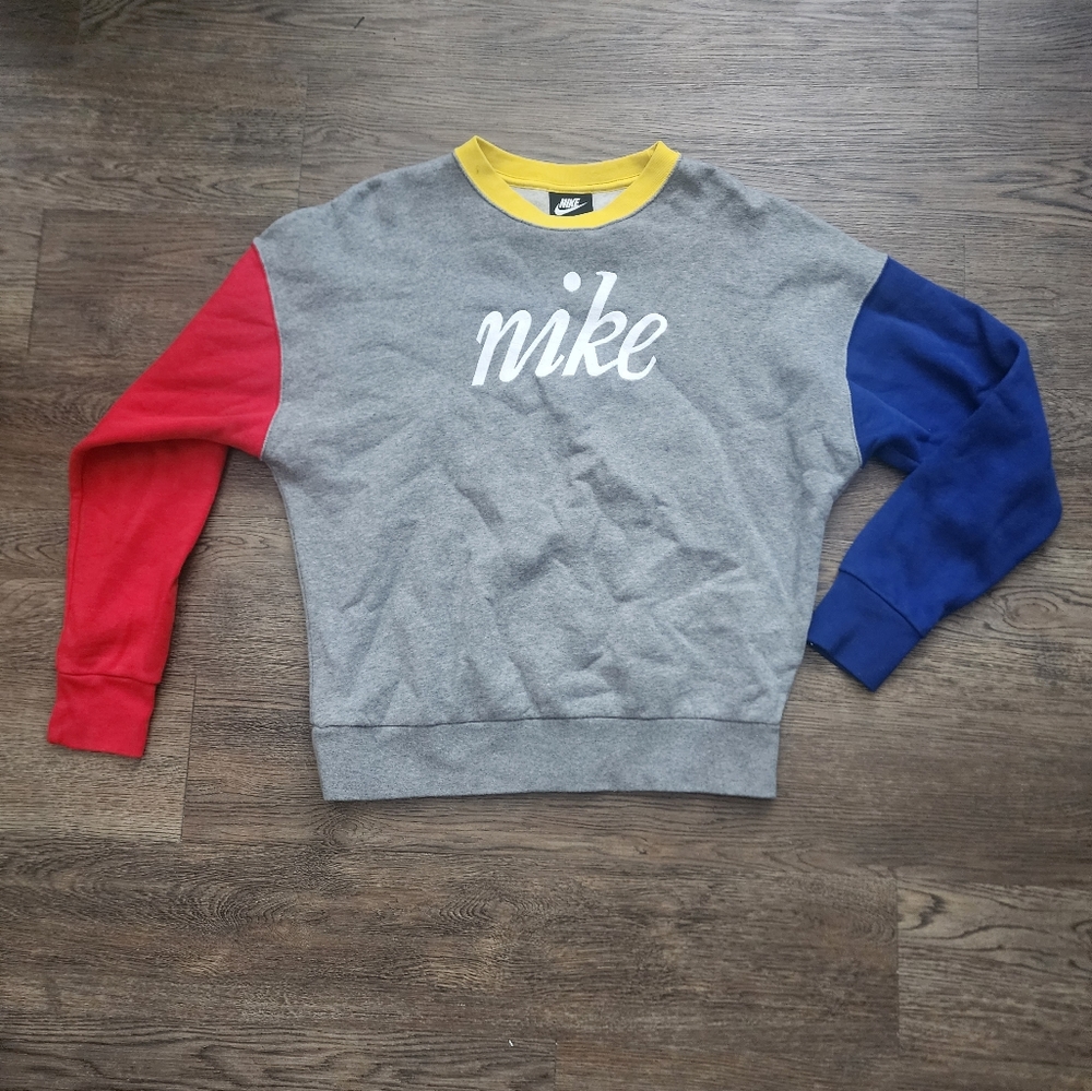 tricolor primary colorblocking sweatshirt